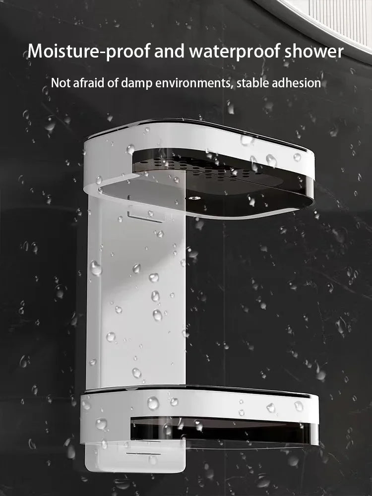 Double Layer StorageDouble Layer DrainageHousehold Bathroom Storage Rack