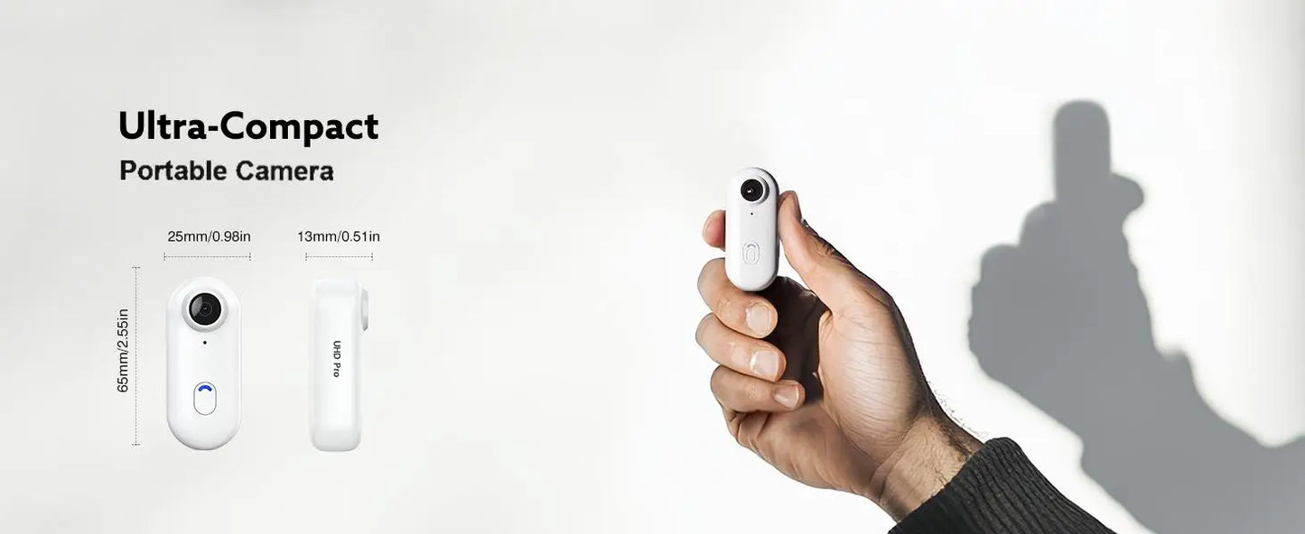 Mini Body Cam 128GB Magnetic Pocket Sports Recorder WiFi Wireless Thumb Camera  Video