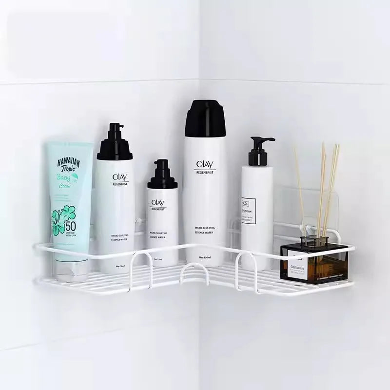 No-Drill Corner Shelf Bathroom Rack