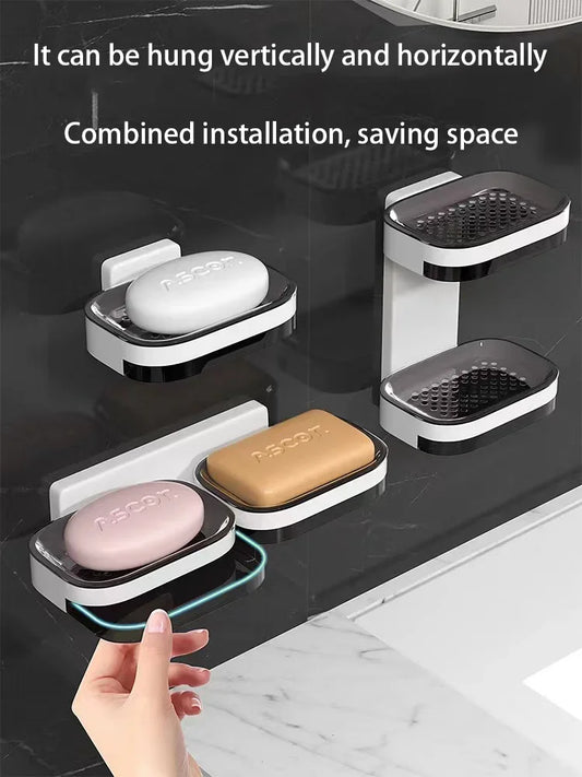 Double Layer StorageDouble Layer DrainageHousehold Bathroom Storage Rack