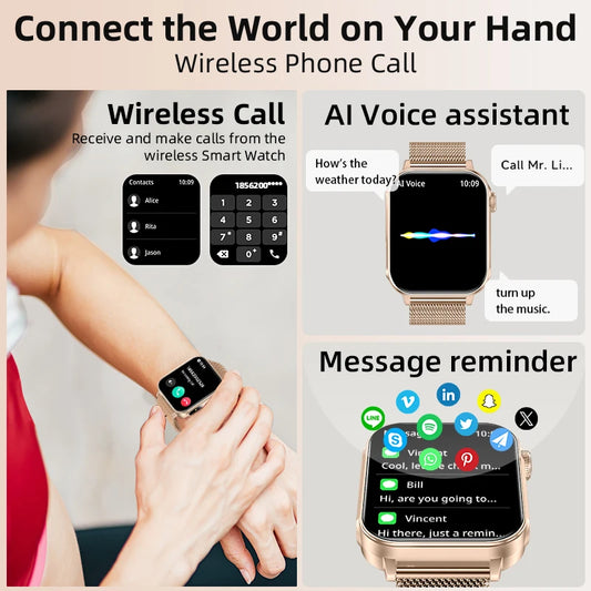LIGE 1.83" HD Screen Smart Watch Men BT Call type-c Fast Charging New Watches IP67 Waterproof Sports Health Monitor Smartwatches