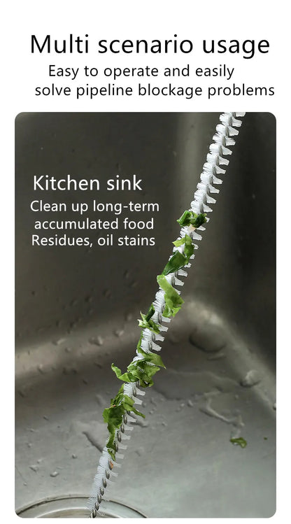 Hair Sewer Sink Cleaning Drain Pipe Flexible Cleaner Clog Plug Hole Remover Tool