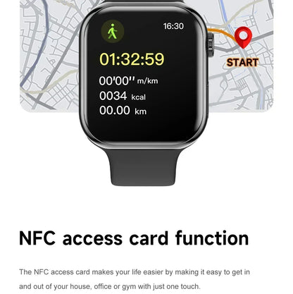 2025 For Apple GPS Watch 10 Smart Watch NFC Men HD AMOLED Memory Music 3D Surround Bluetooth Call Waterproof Smartwatch Woman