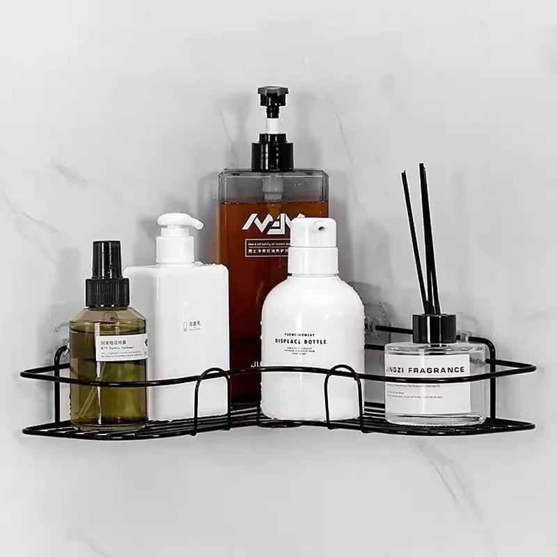 No-Drill Corner Shelf Bathroom Rack