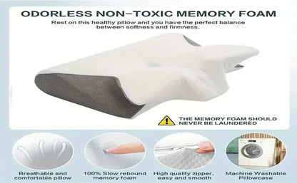 Sleep Memory Neck Pillow Butterfly Slow Rebound Comfortable Memory Foam