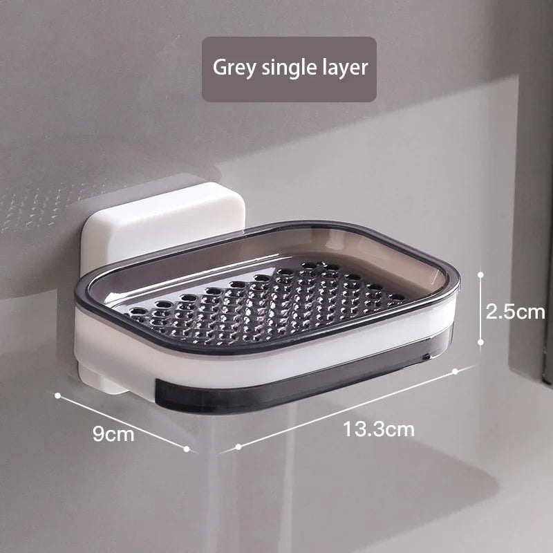 Double Layer StorageDouble Layer DrainageHousehold Bathroom Storage Rack