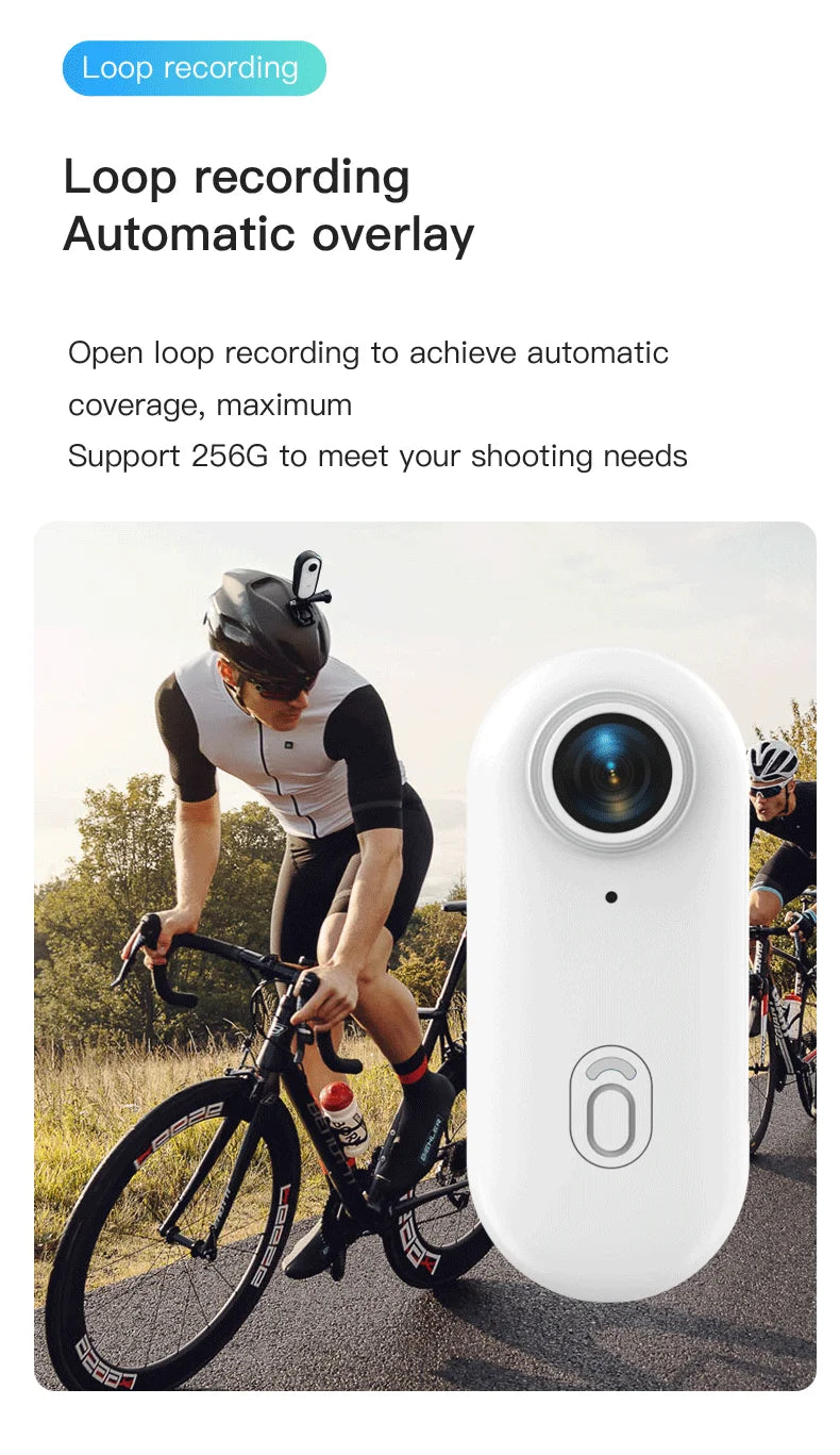 Mini Body Cam 128GB Magnetic Pocket Sports Recorder WiFi Wireless Thumb Camera  Video