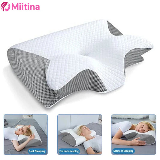 Sleep Memory Neck Pillow Butterfly Slow Rebound Comfortable Memory Foam