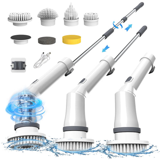 Viladepot Electric Cleaning Brush 9 in 1 Multifunctional Wireless Rotatable Cleaning