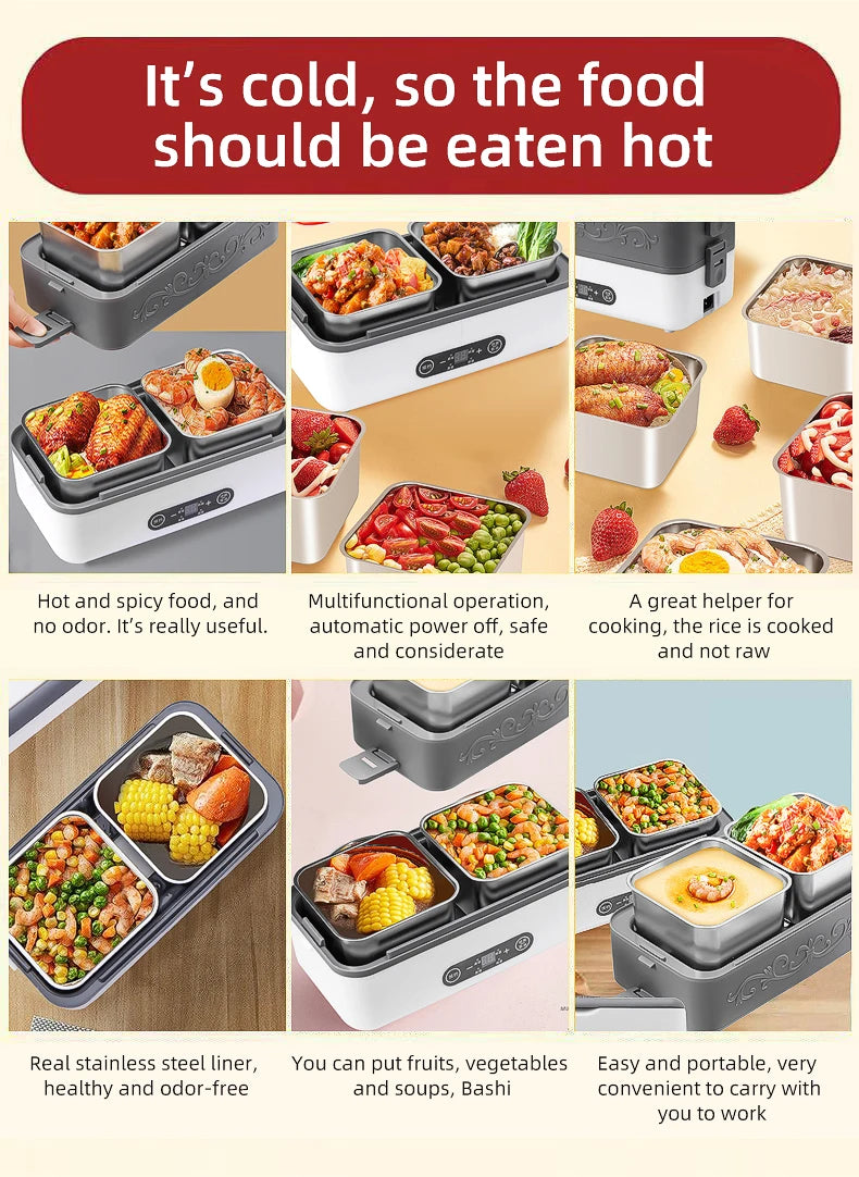 Large Capacity Electric Food Heater Pre-Heating Plug-In Steaming Cooking