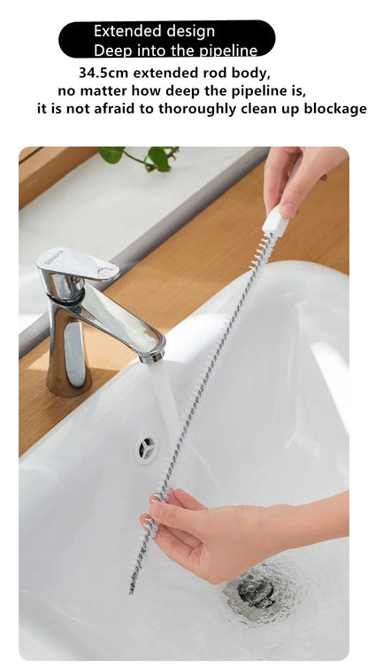 Hair Sewer Sink Cleaning Drain Pipe Flexible Cleaner Clog Plug Hole Remover Tool