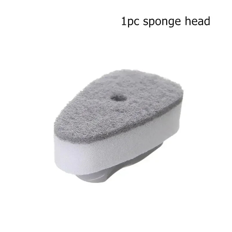 Refillable Liquid Cleaning Brush Kitchen Bowl Scrubber