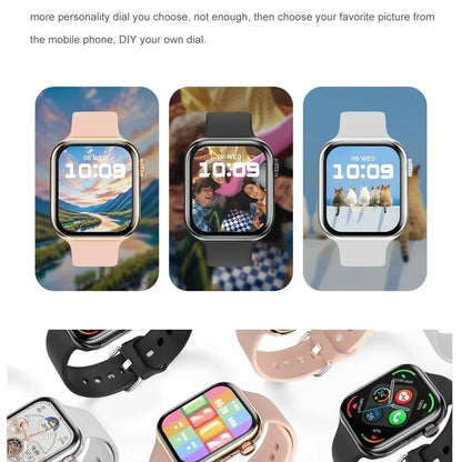 2025 For Apple GPS Watch 10 Smart Watch NFC Men HD AMOLED Memory Music 3D Surround Bluetooth Call Waterproof Smartwatch Woman