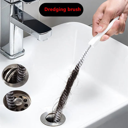 Hair Sewer Sink Cleaning Drain Pipe Flexible Cleaner Clog Plug Hole Remover Tool