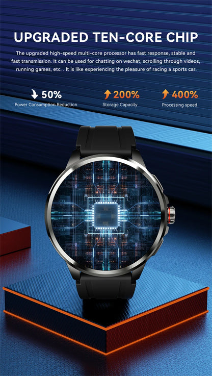 H99 Cellular 4G Card Version Smart Watch AMOLED Wifi GPS Camera 3+32GB Bluetooth Men Women Smartwatch Wireless Video 2024