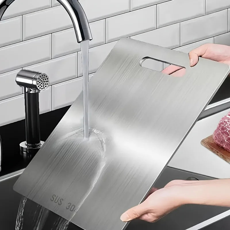 Titanium Cutting Boards for Kitchen Stainless Board 304 Steel Thickened Double Sided