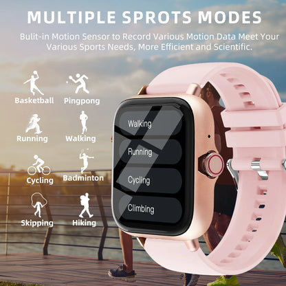 Men Women Smart Watch 1.83'' Waterproof  Fitness Sports Watch Answer Call Sleep Sport Pedometer Information Alerts Smartwatch