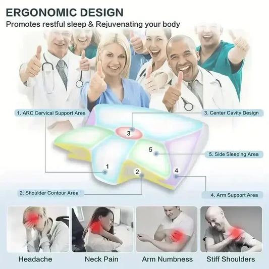 Sleep Memory Neck Pillow Butterfly Slow Rebound Comfortable Memory Foam