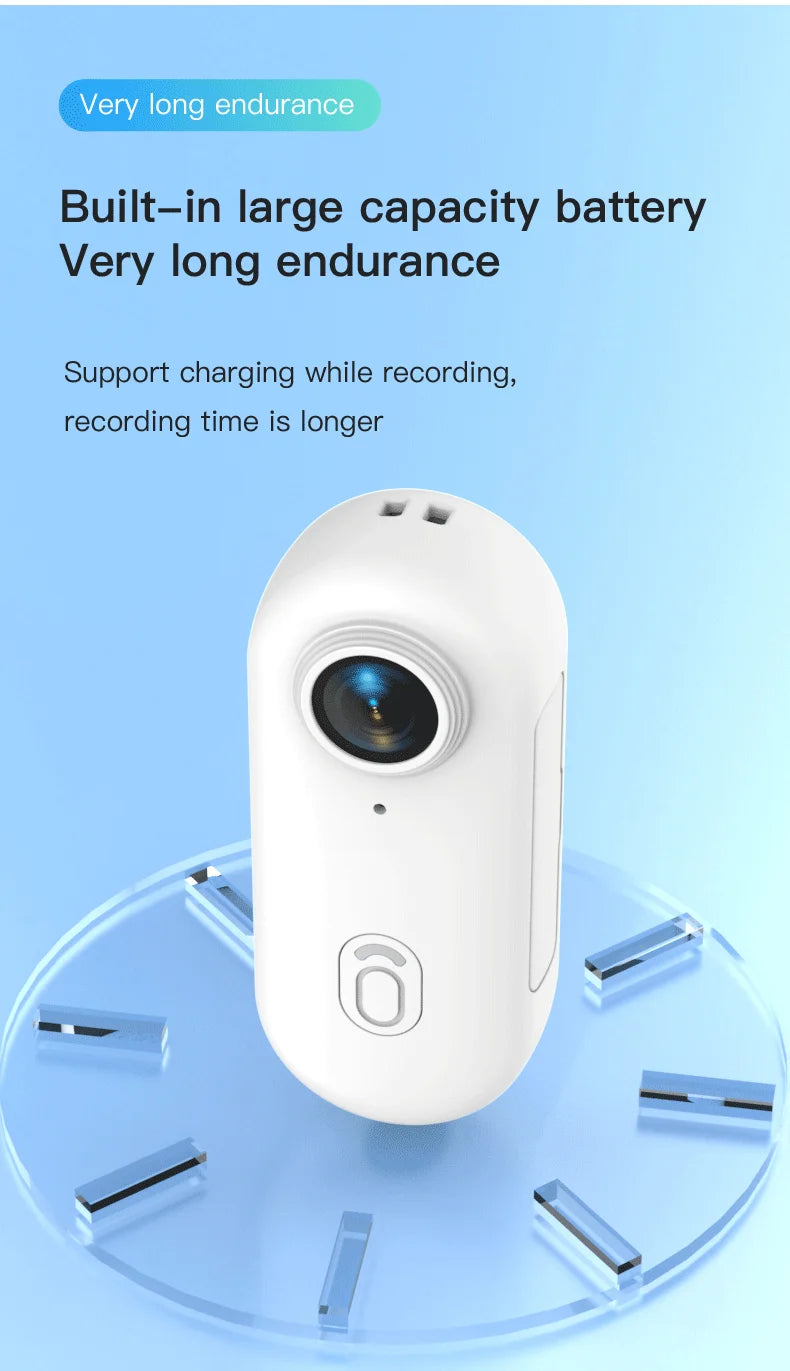Mini Body Cam 128GB Magnetic Pocket Sports Recorder WiFi Wireless Thumb Camera  Video