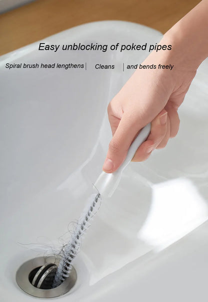 Hair Sewer Sink Cleaning Drain Pipe Flexible Cleaner Clog Plug Hole Remover Tool