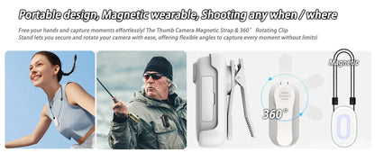 Mini Body Cam 128GB Magnetic Pocket Sports Recorder WiFi Wireless Thumb Camera  Video